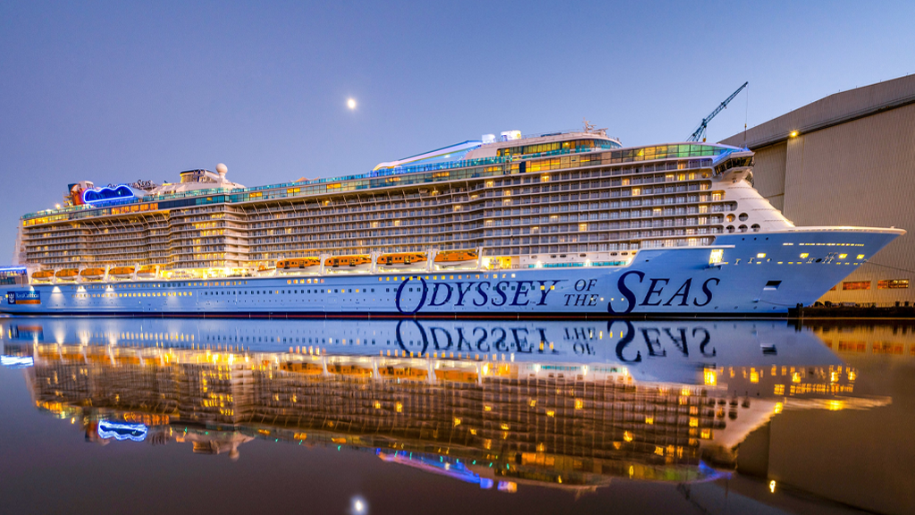 A Royal Caribbean dá as boas-vindas ao Odyssey of the Seas, seu novo navio