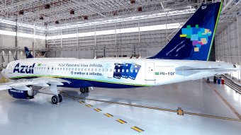 Azul foi a companhia aérea mais pontual do mundo em julho
