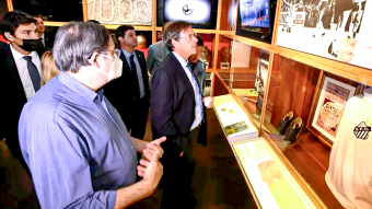 Presidente da Embratur e Ministro do Turismo do Brasil visitam o Museu Pelé em Santos