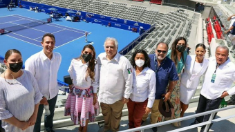 O Secretário de Turismo do México e o Governador de Guerrero inauguraram a nova sede do Mexican Tennis Open