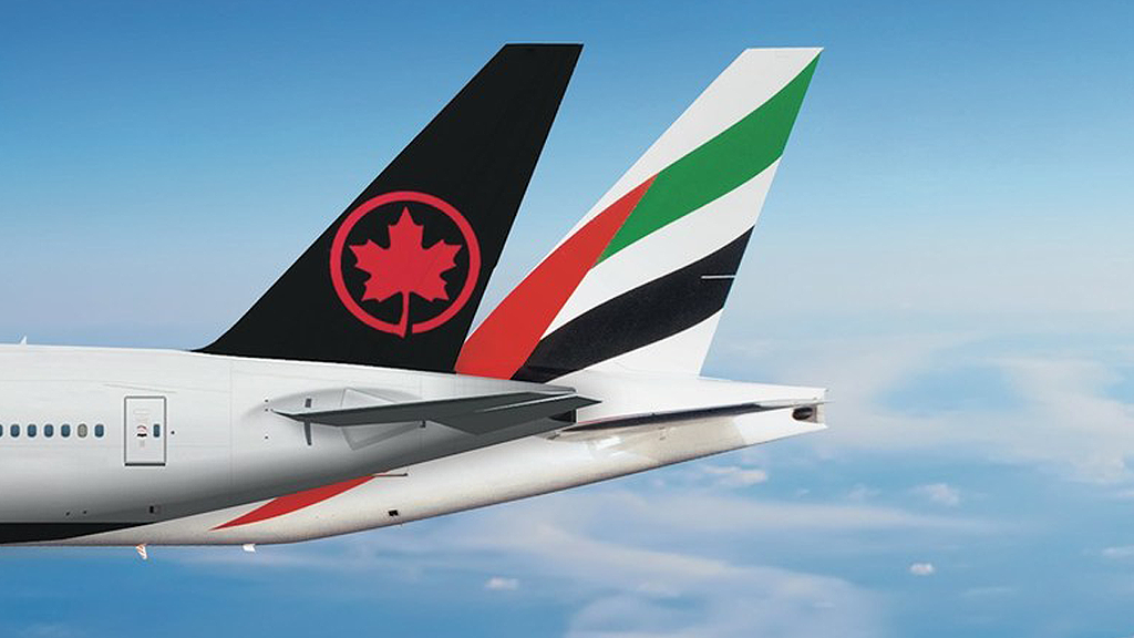 Air Canada e Emirates formam uma parceria estratégica