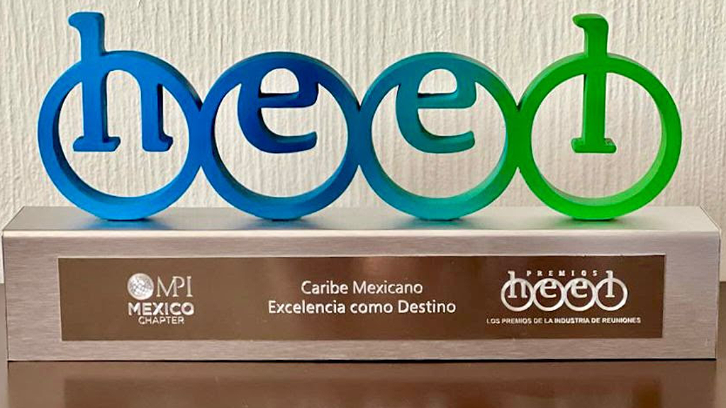 Caribe mexicano recebe reconhecimento por sua excelência como destino para o segmento MICE