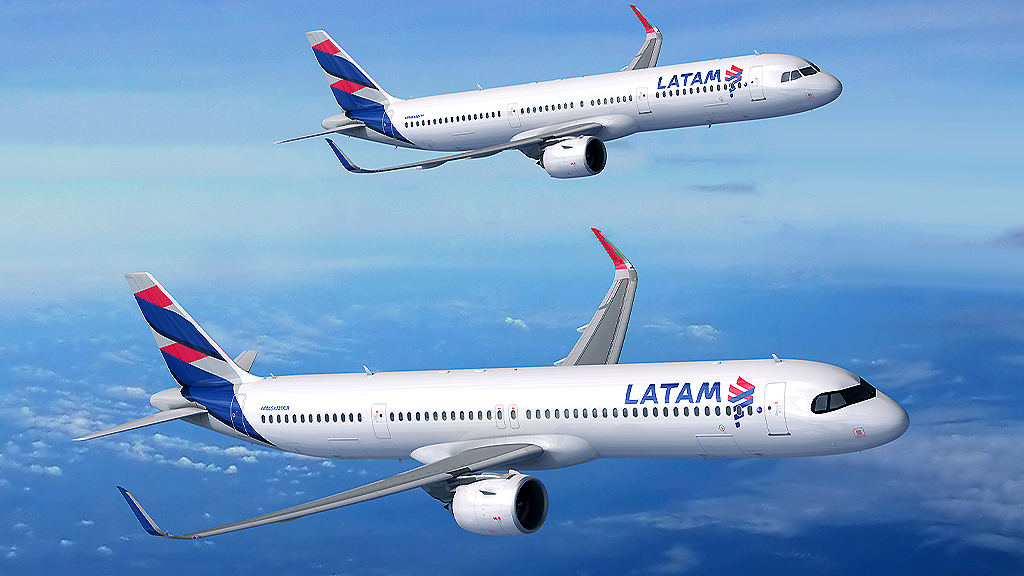 LATAM Airlines reforça sua frota com aeronaves Airbus