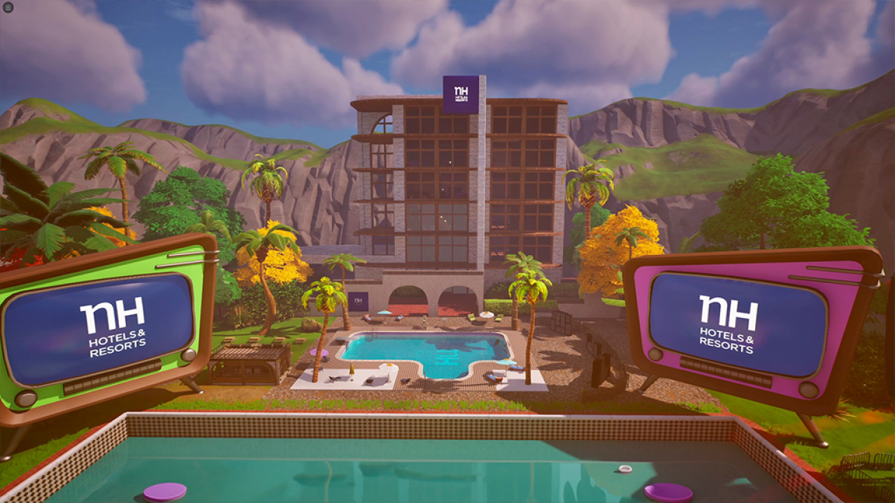 NH Hotels opens its first resort in the Fortnite universe led by TheGrefg