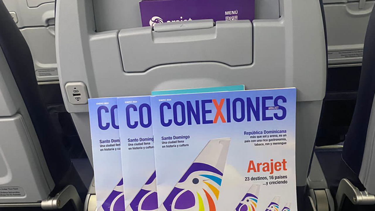 Arajet lança a primeira edição de sua revista de bordo “Arajet Connections”